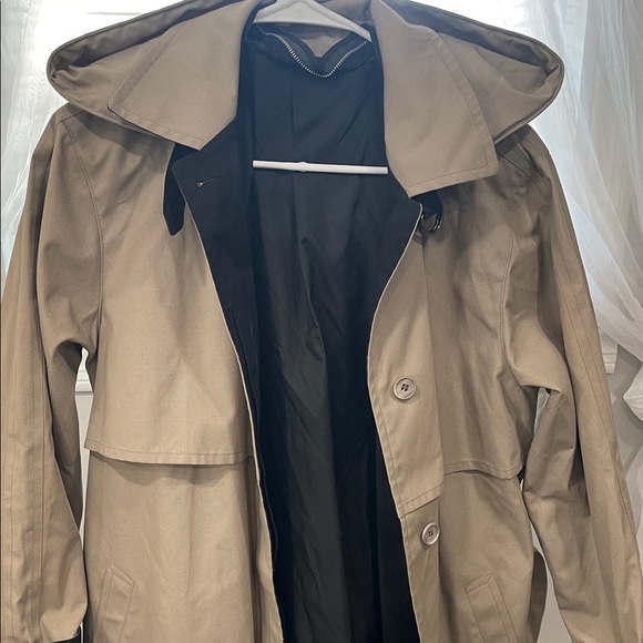 Women's Tan Hooded Jacket - Picture 3 of 10